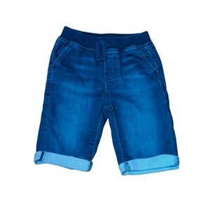 Hudson Elastic Waist Pull On Denim Cuffed Shorts